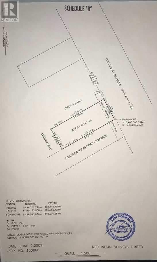Vacant Land For Sale | 39 B Main Street | Northern Arm | A0H1E0
