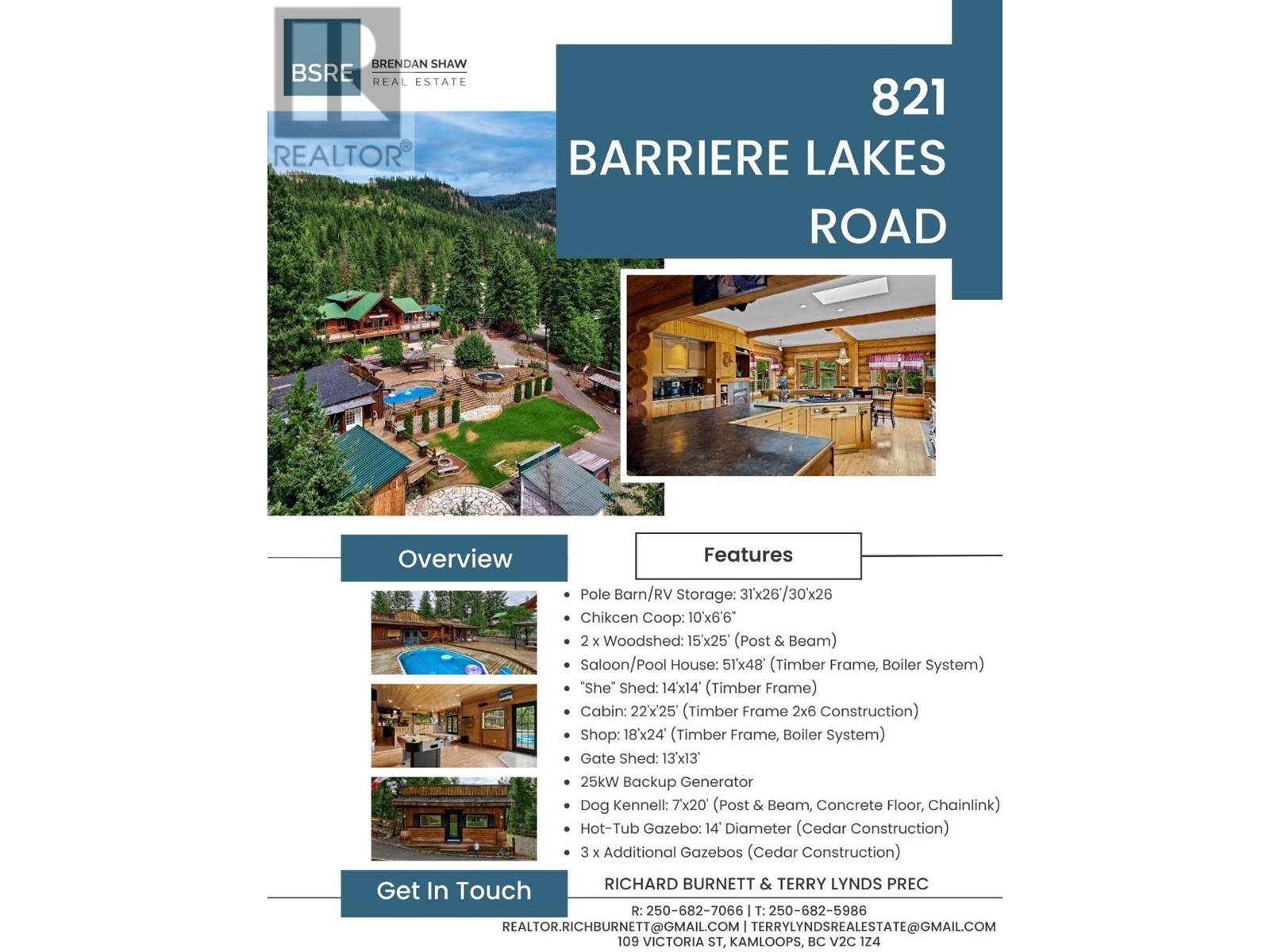 821 BARRIERE LAKES RD, Barriere