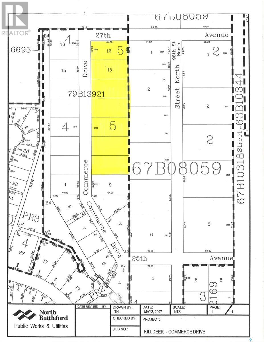 Vacant Land For Sale | Lot 10 16 Blk 5 Commerce Drive | North Battleford | S9A3T3