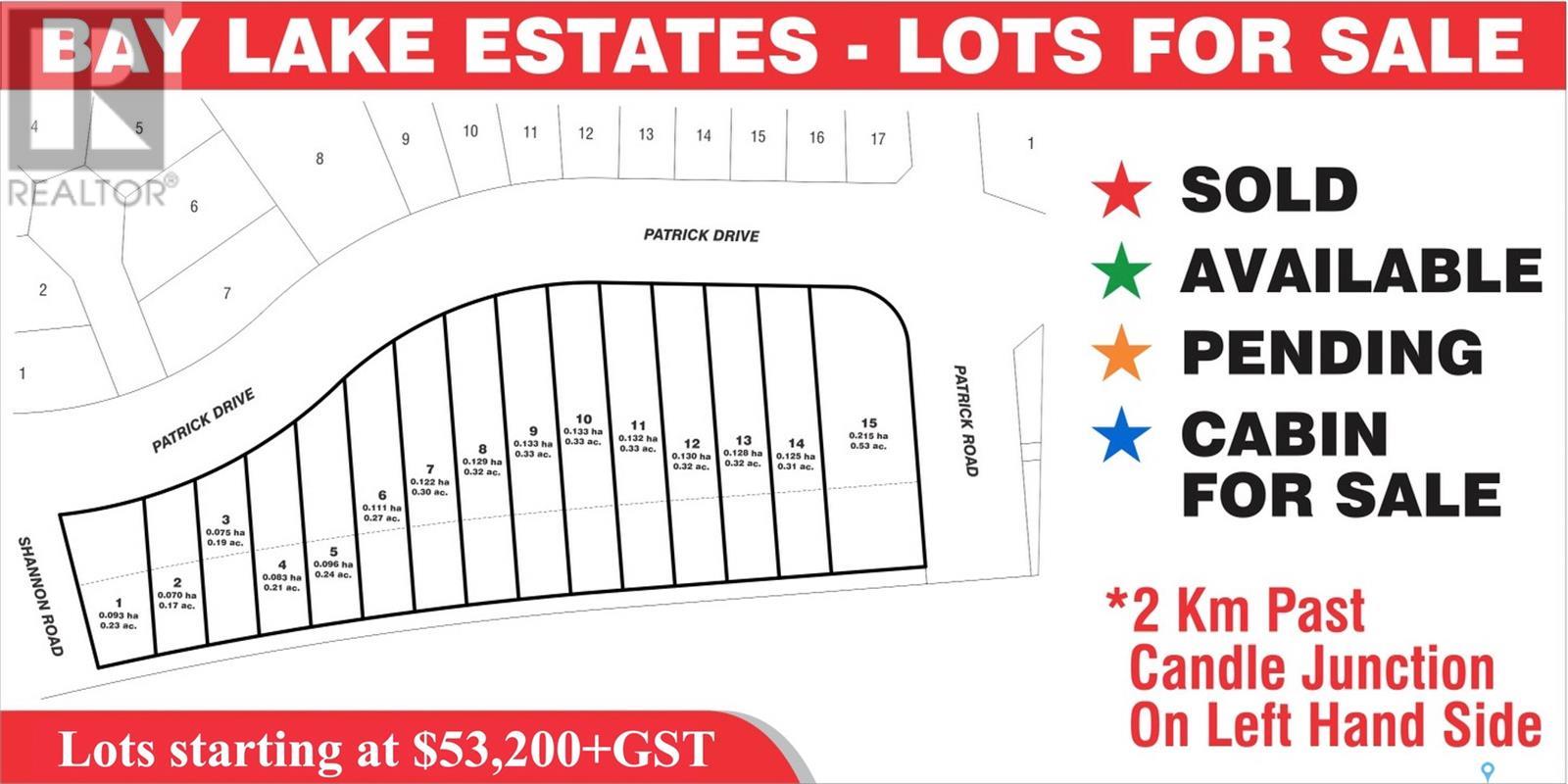 Vacant Land For Sale | Lot 2 Patrick Drive | Candle Lake | S0J3E0