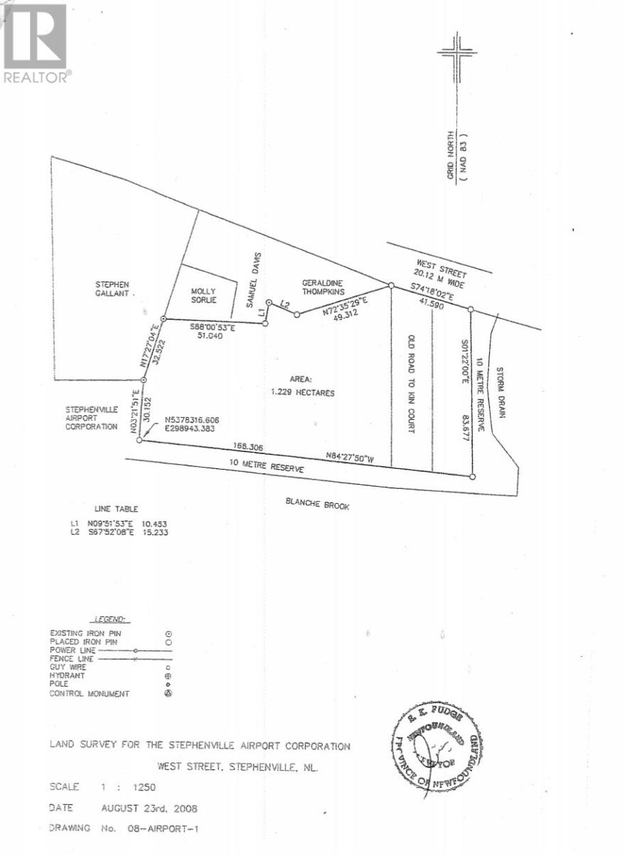 Vacant Land For Sale | 134 West Street | Stephenville | A2N1E4