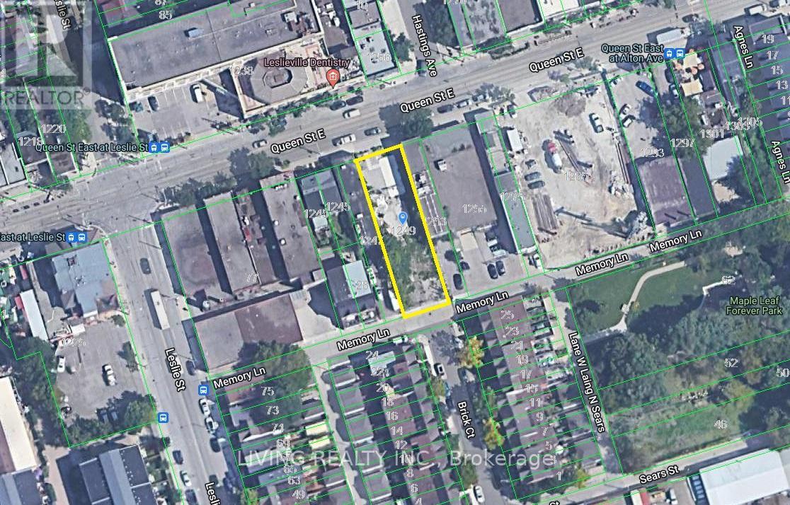 Vacant Land For Sale | 1249 Queen Street E | Toronto | M4L1C2