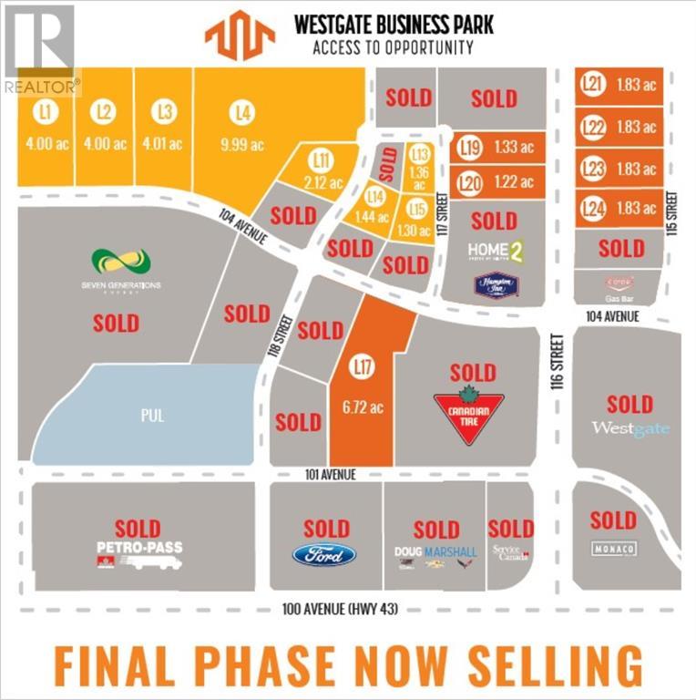 Vacant Land for Sale in   Street Westgate Grande Prairie 