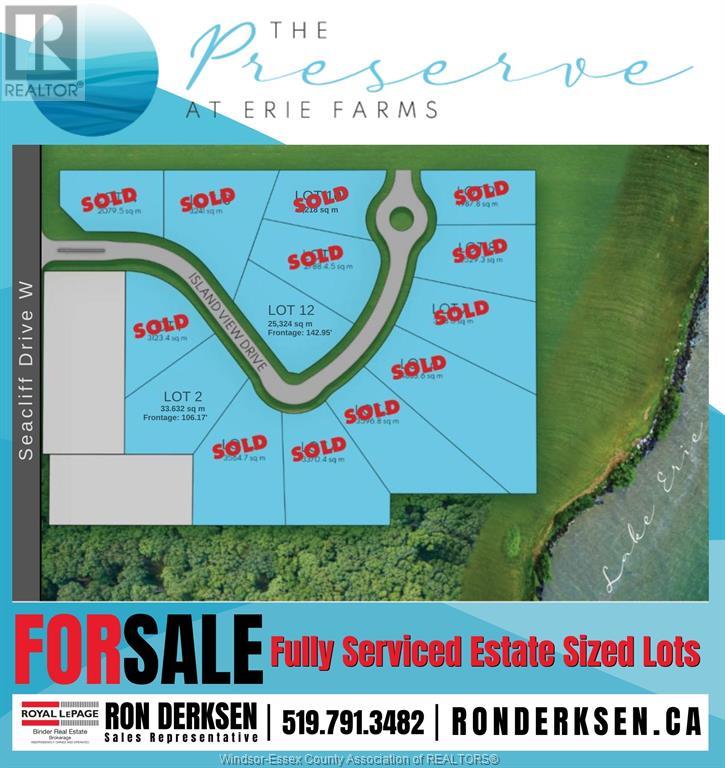 Vacant Land For Sale | 2 Island View Drive | Leamington | N8H4C9