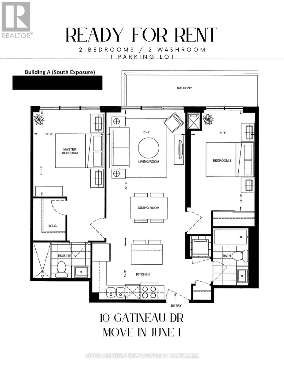 2 Bedroom Condo For Rent | 804 10 Gatineau Dr | Vaughan | L4J0L2