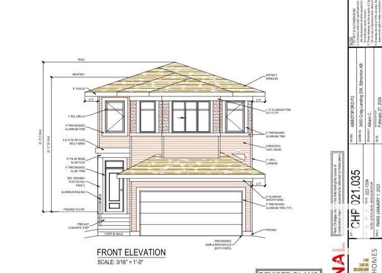 3 Bedroom Residential Home For Sale | 3450 Craig Ld Sw | Edmonton | T6W5B3