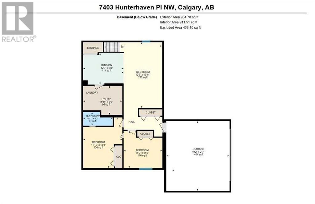 Single Family House Bungalow for Sale in  Hunterhaven Place NW Huntington Hills Calgary 