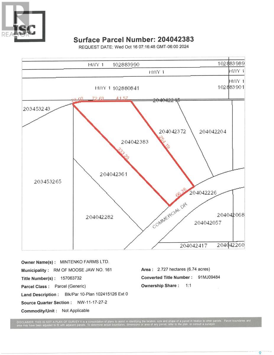 Photo 1 of 2874 Commercial Drive, Moose Jaw Rm No 161 SK
