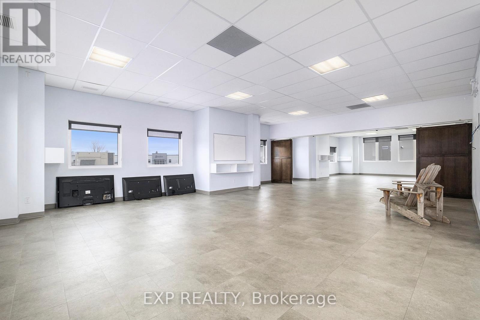 Large bright windows