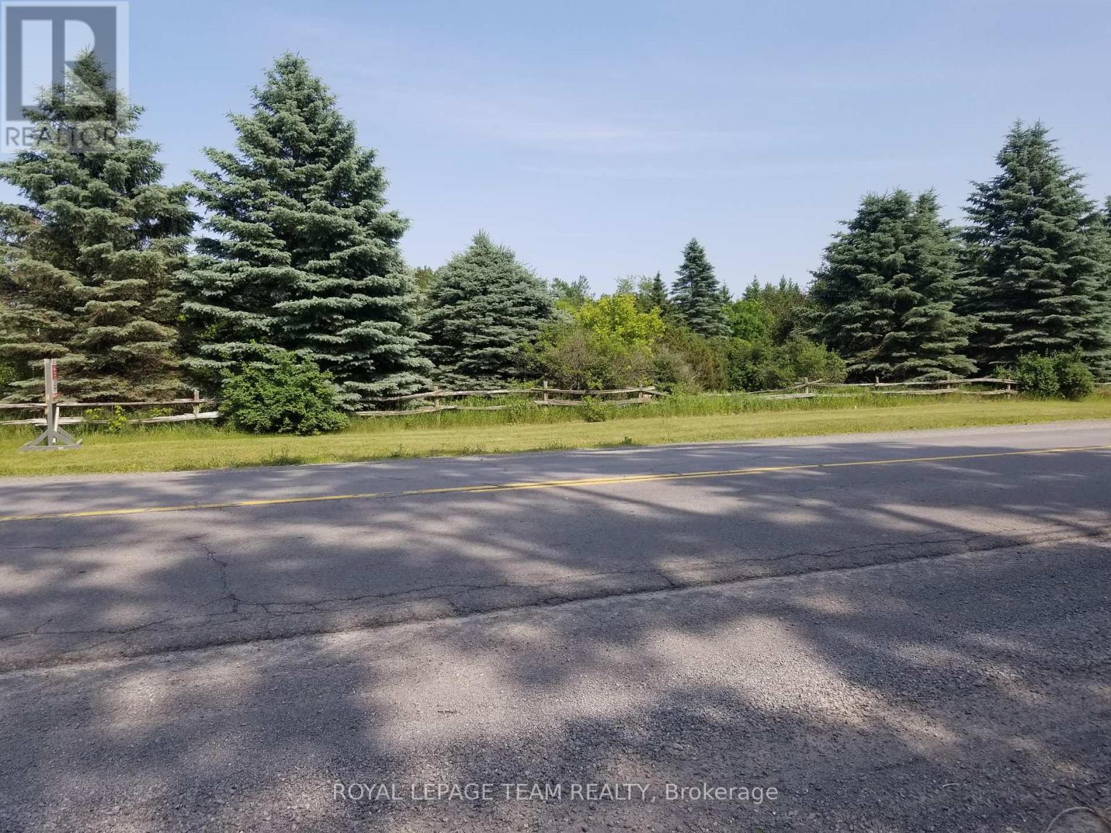 From rear view towards road entrance