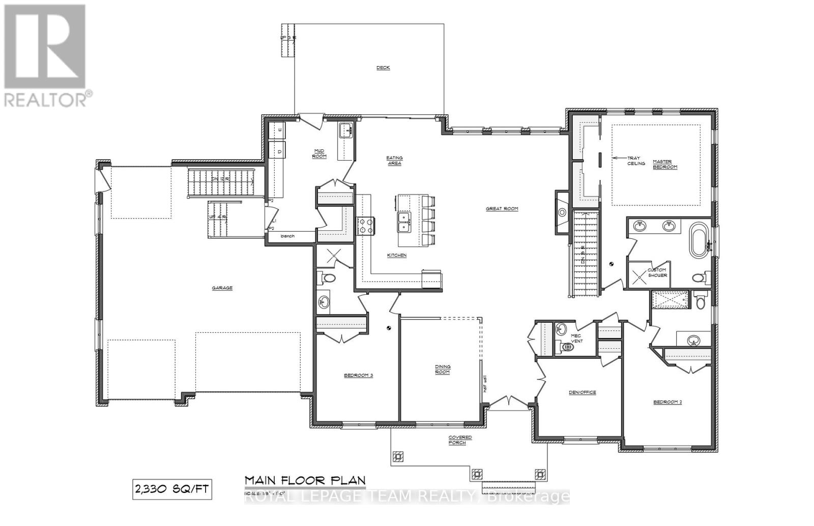 Main level floor plan