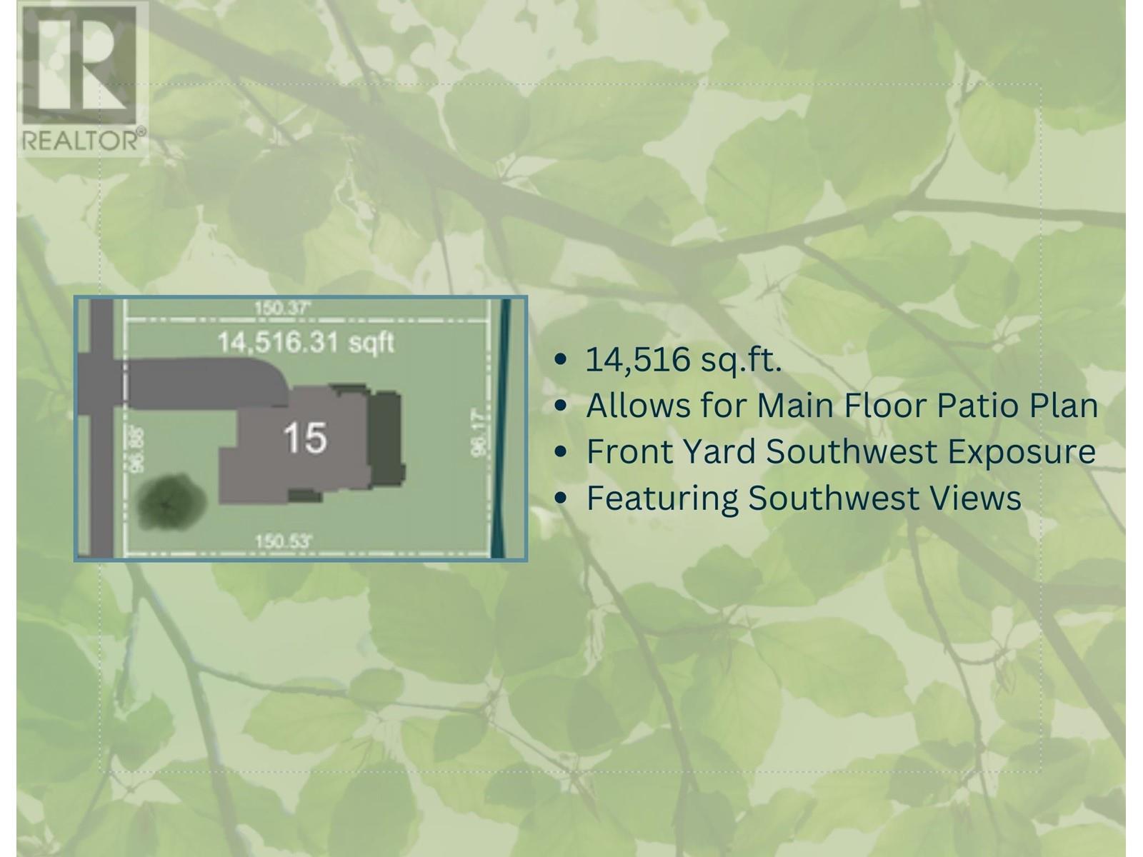 LOT 15-2307 SUNNYSIDE ROAD, Port Moody real estate listing R2965926