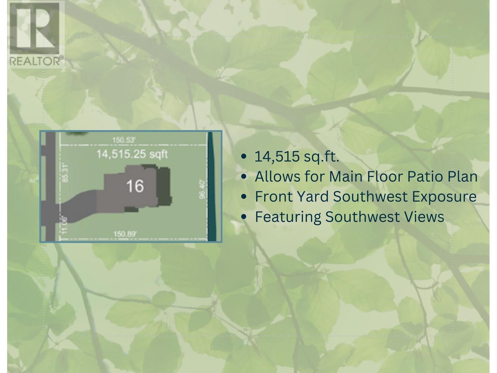 LOT 16-2307 SUNNYSIDE ROAD, Port Moody real estate listing R2965935