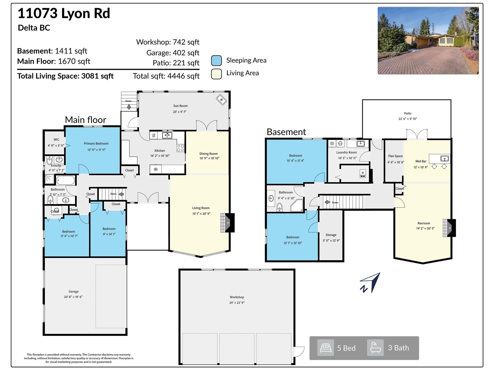 11073 LYON ROAD, Delta real estate listing R2967717