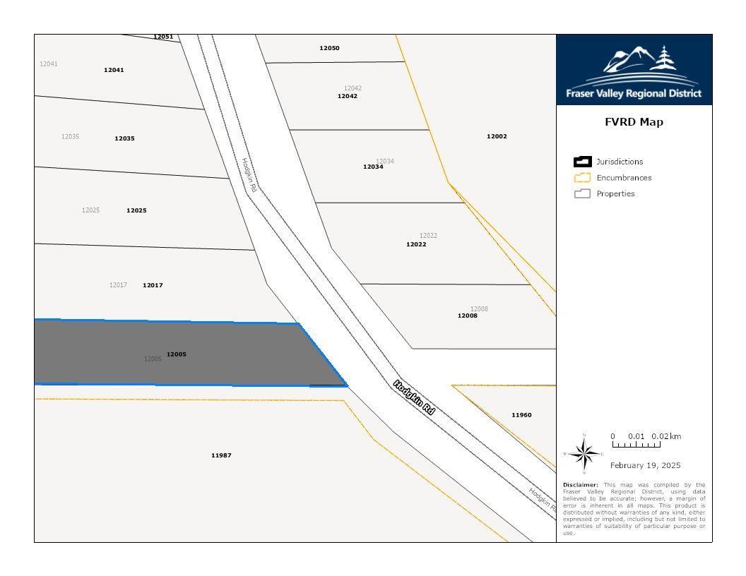 12005 HODGKIN ROAD, Mission real estate listing R2957303