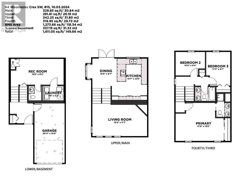 Single Family House 5 Level for Sale in   Woodacres Crescent SW Woodbine Calgary 