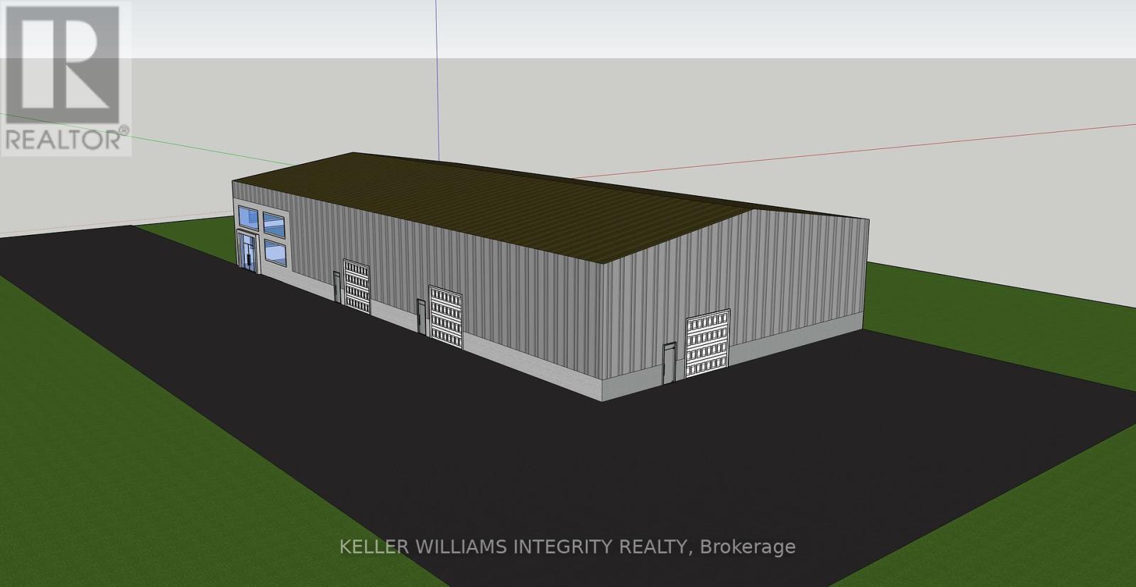 Rendering of back and side profile.