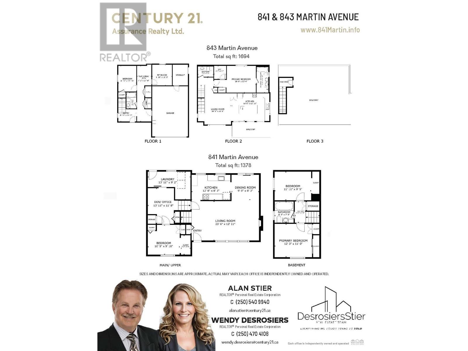  841 & 843 Martin Avenue, Kelowna