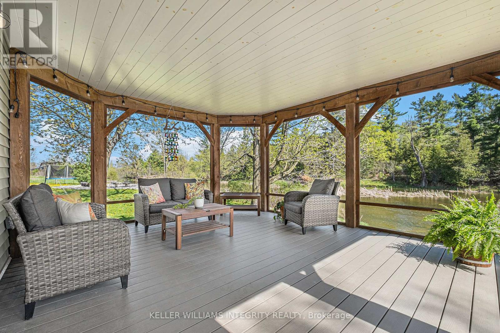 Large screened in porch