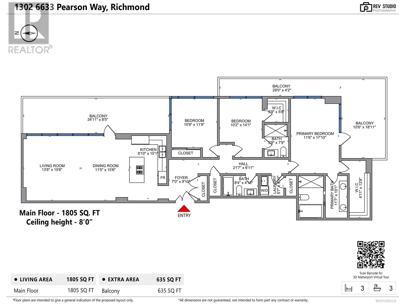 #1302-6633 PEARSON Way, Richmond