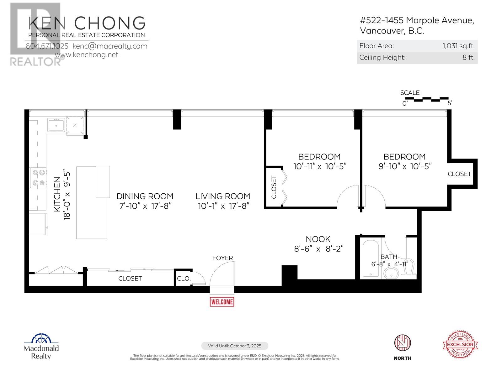 522 1445 MARPOLE AVENUE, Vancouver real estate listing R2986756