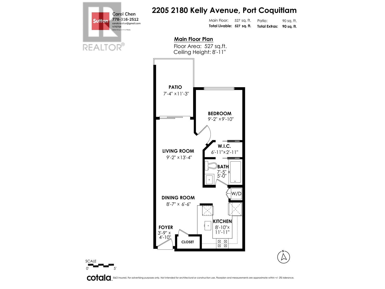 2205 2180 KELLY AVENUE, Port Coquitlam real estate listing R2990082