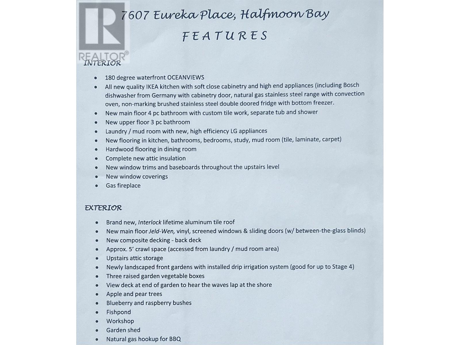 7607 EUREKA PLACE, Halfmoon Bay real estate listing R2976342