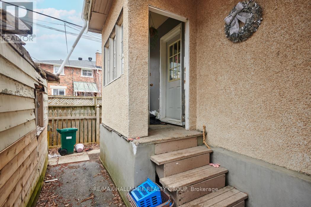 Main level apartment entrance.