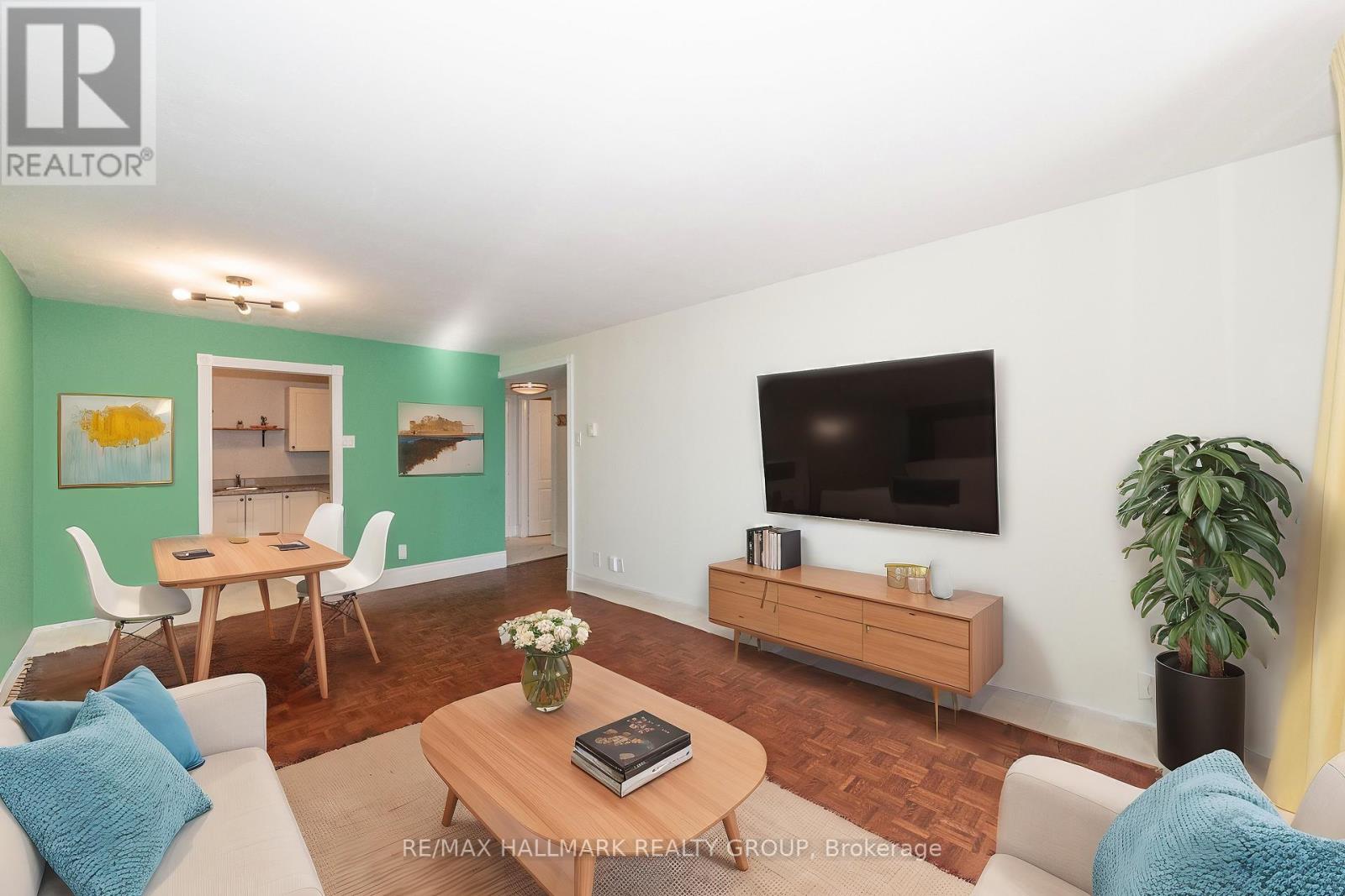 Living and Dining area with virtual staging