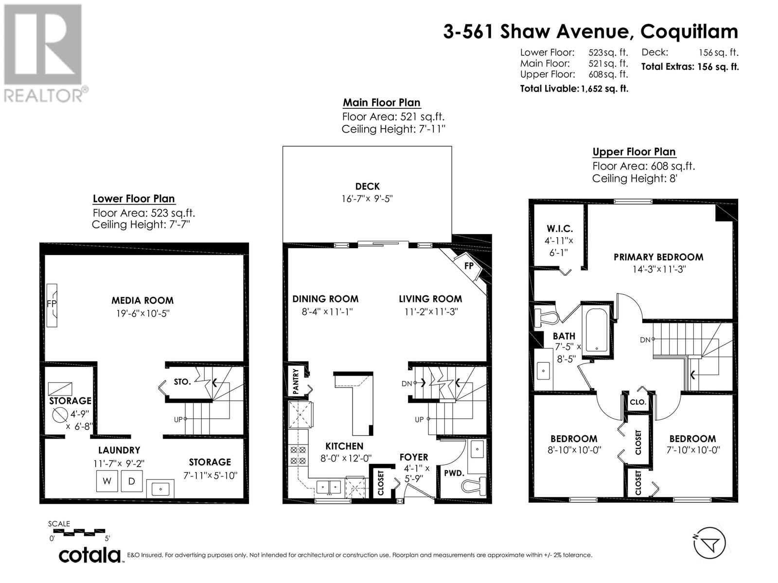 3 561 SHAW AVENUE, Coquitlam real estate listing R2996415