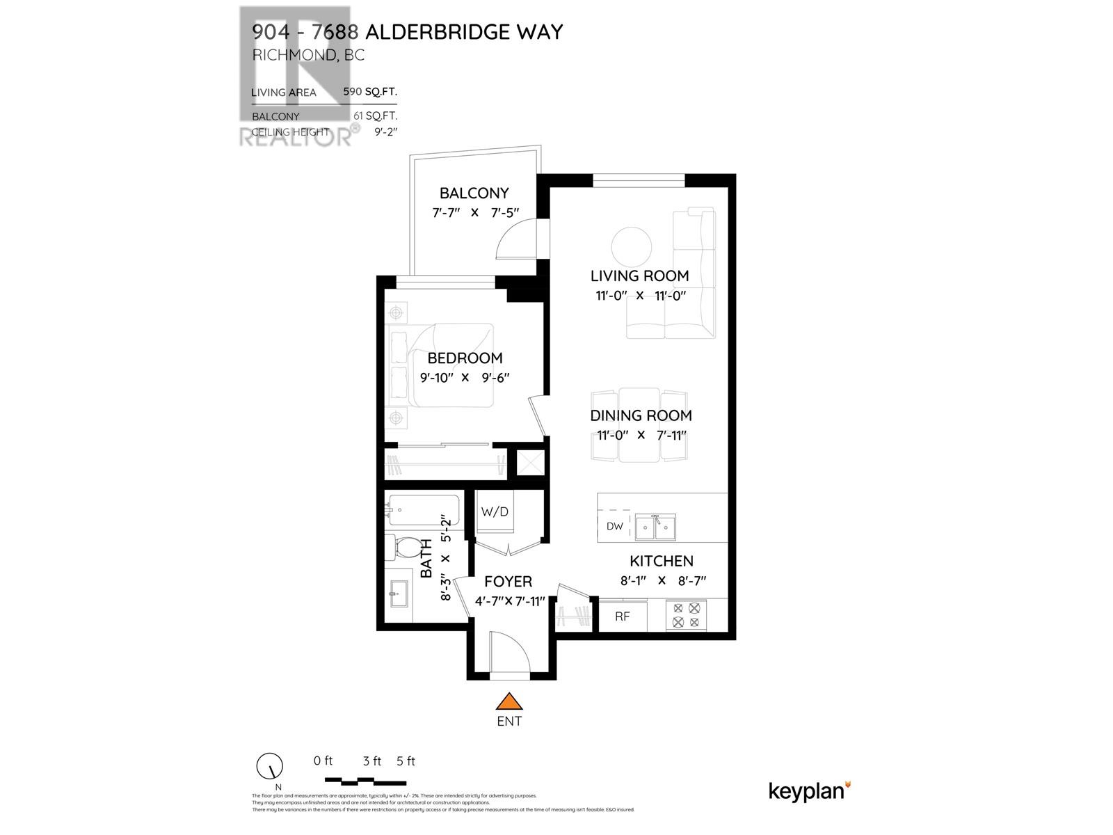 #904-7688 ALDERBRIDGE Way, Richmond