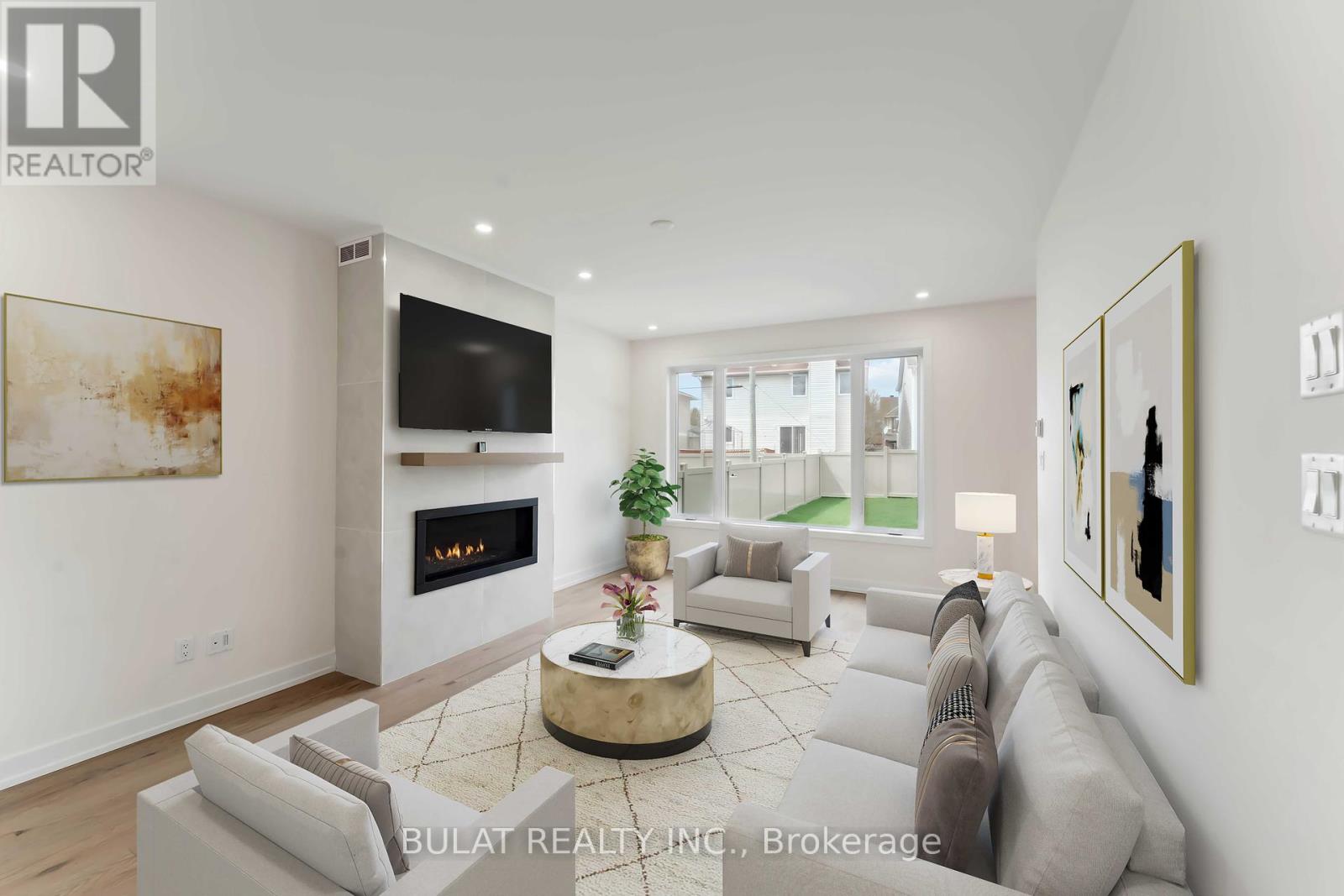 Living rm- virtually staged