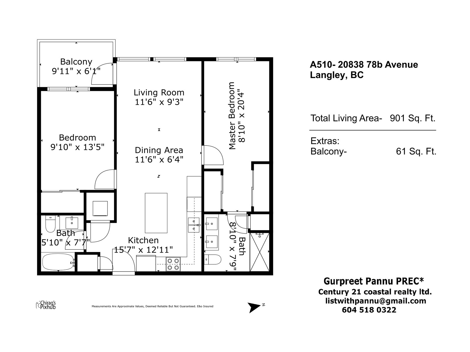 A510 20838 78B AVENUE, Langley real estate listing R3003477