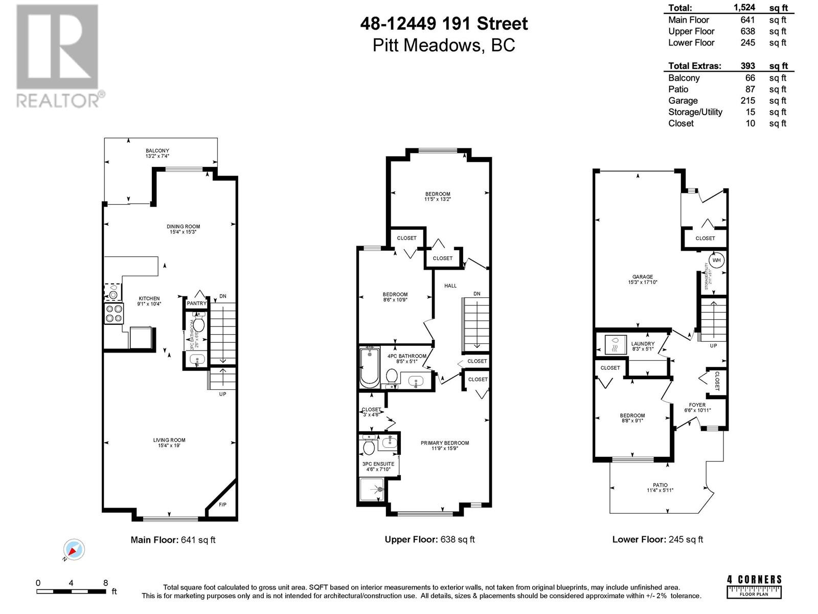 48 12449 191 STREET, Pitt Meadows real estate listing R3003827