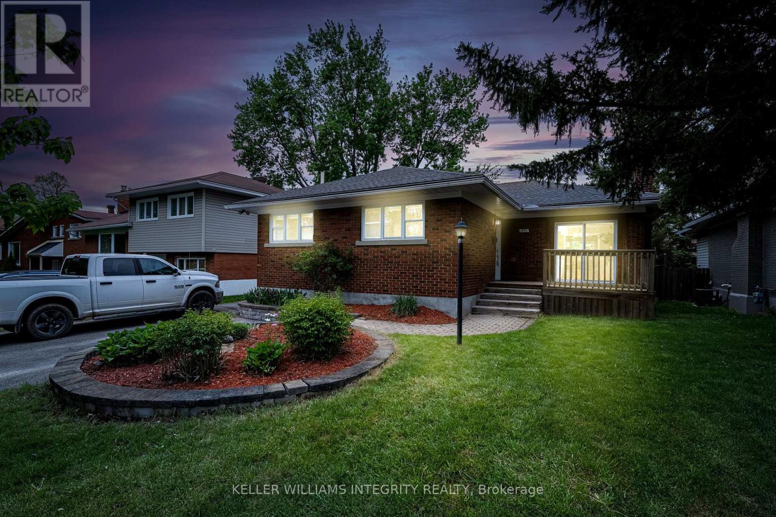 Twilight front of house