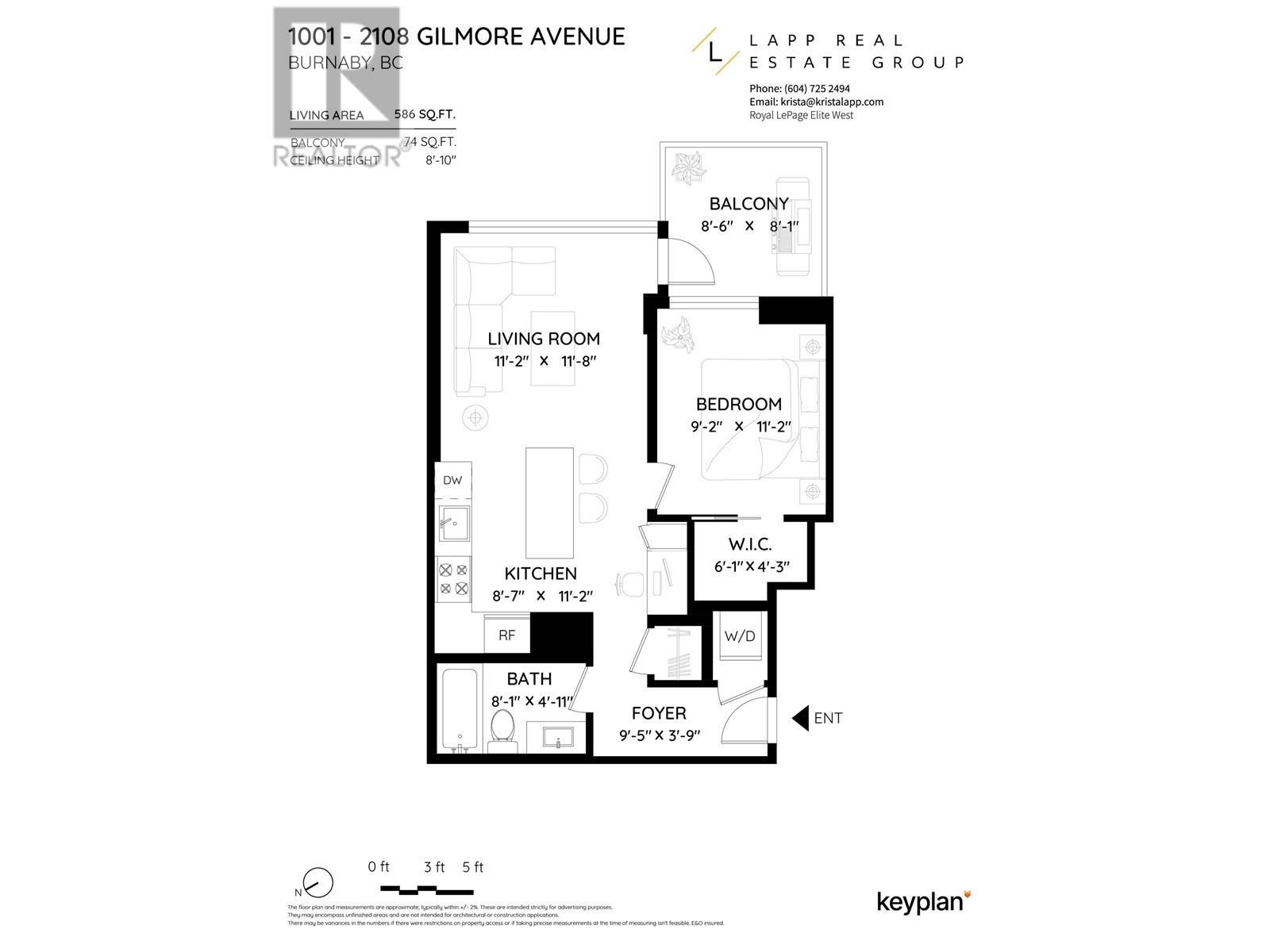 1001 2108 GILMORE AVENUE, Burnaby real estate listing R3006192