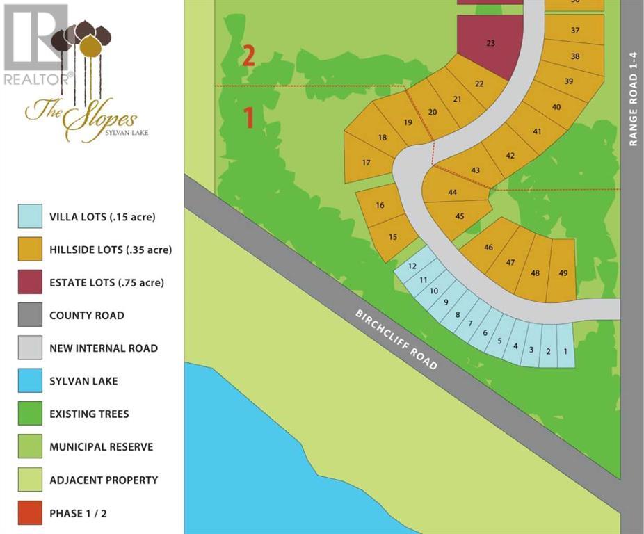 Vacant Land for Sale in  Slopeside Drive The Slopes Rural Lacombe County 