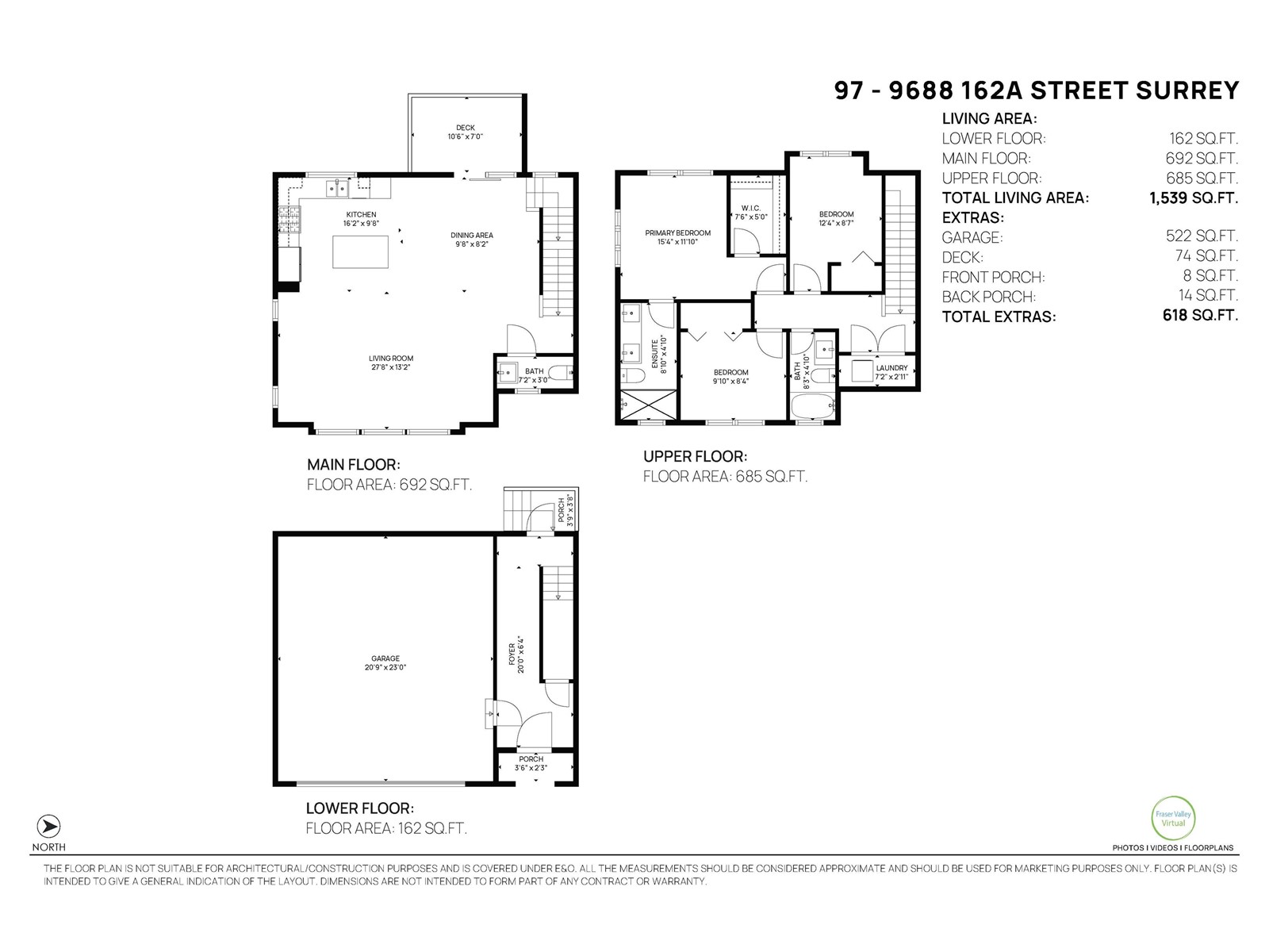 97 9688 162A STREET, Surrey real estate listing R3007901