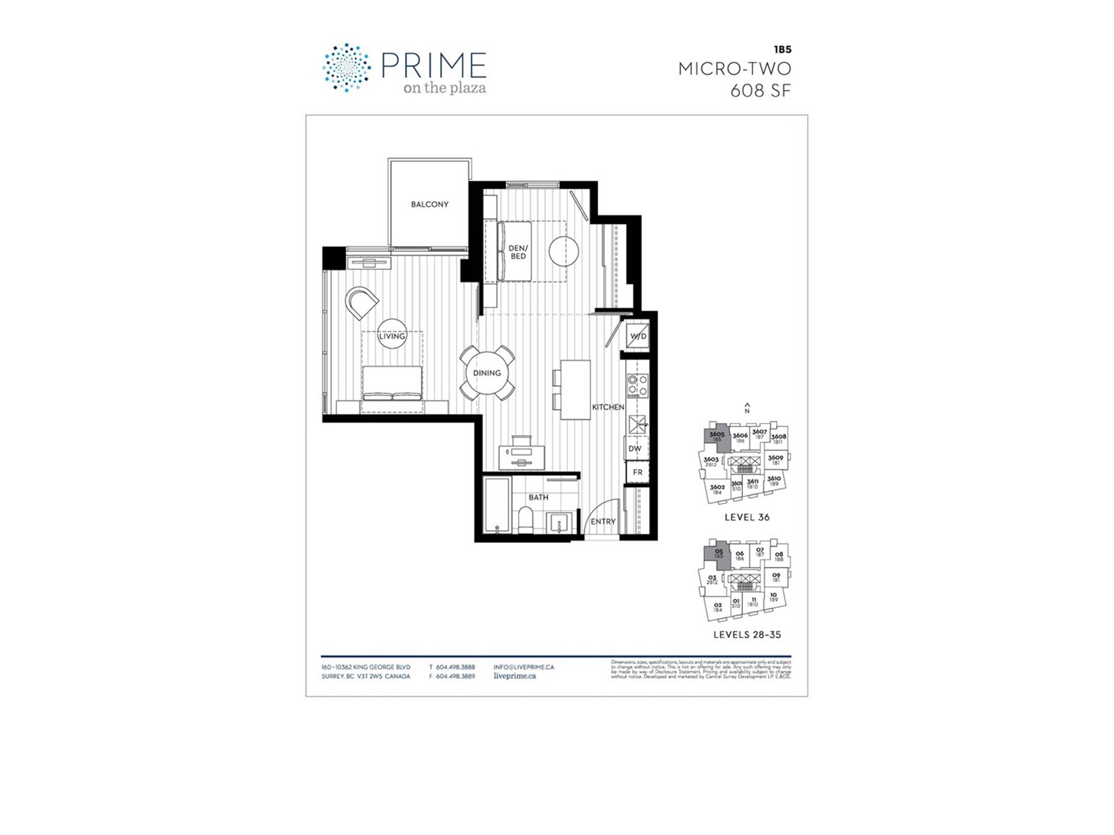 3605 13438 CENTRAL AVENUE, Surrey real estate listing R3008243
