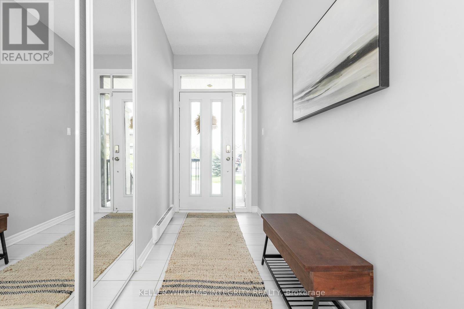 Large entrance with ample storage.