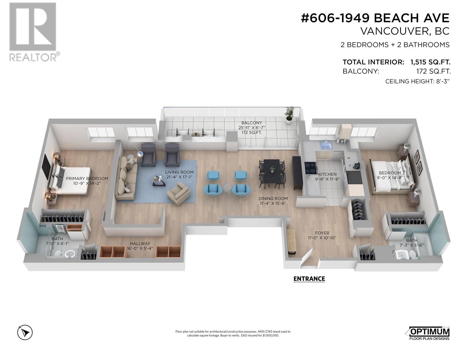 606 1949 BEACH AVENUE, Vancouver real estate listing R3009935