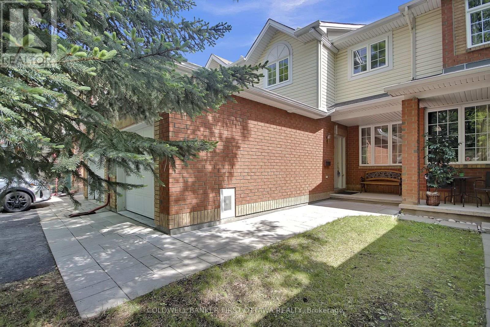 front of home with interlock walkway