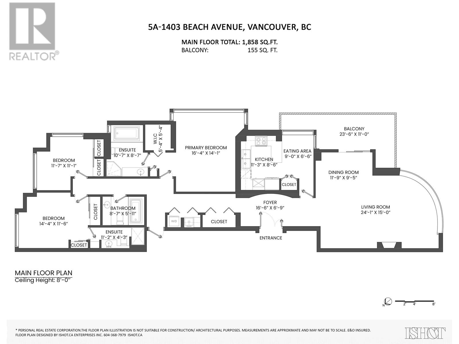5A 1403 BEACH AVENUE, Vancouver