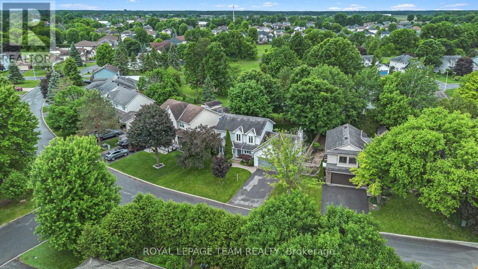 Arial Streetview backing onto park