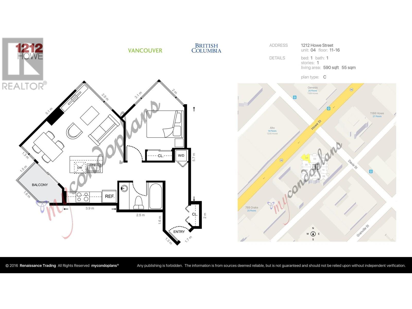 Photo 12 of 1504 1212 Howe Street, Vancouver BC