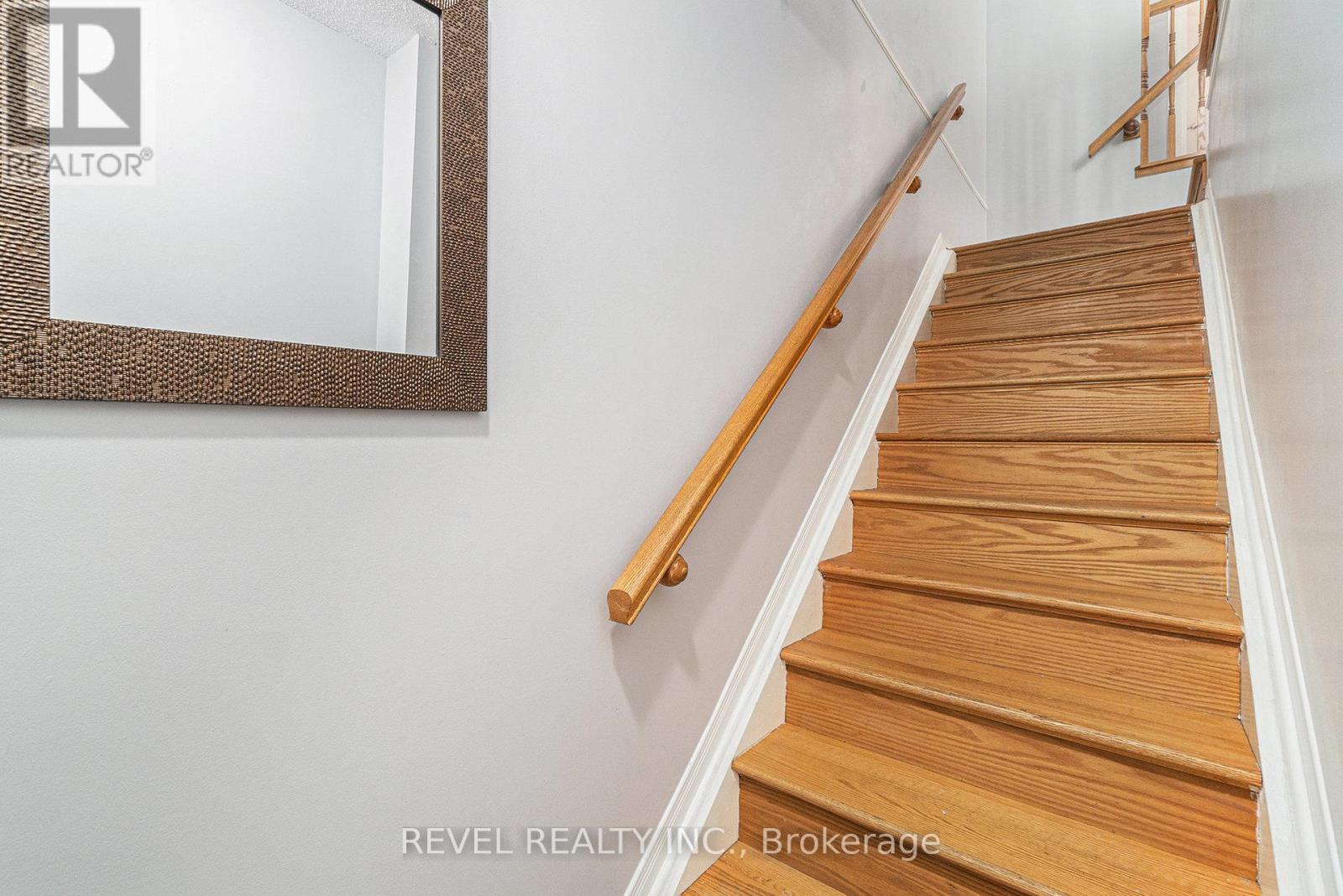 Private entryway to upper level unit