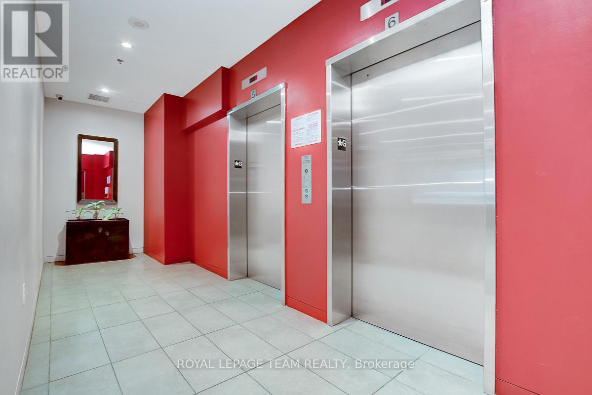 Two highspeed elevators.