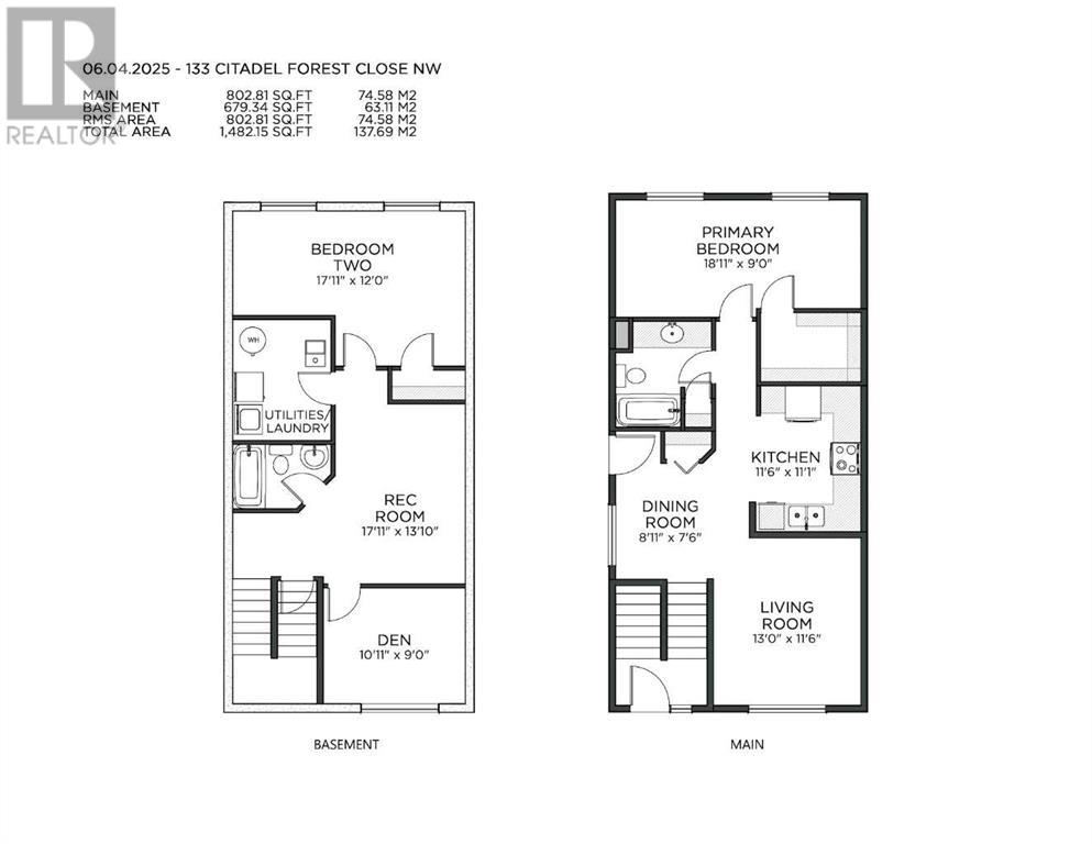 Single Family House Bi-level for Sale in  Citadel Forest Close NW Citadel Calgary 