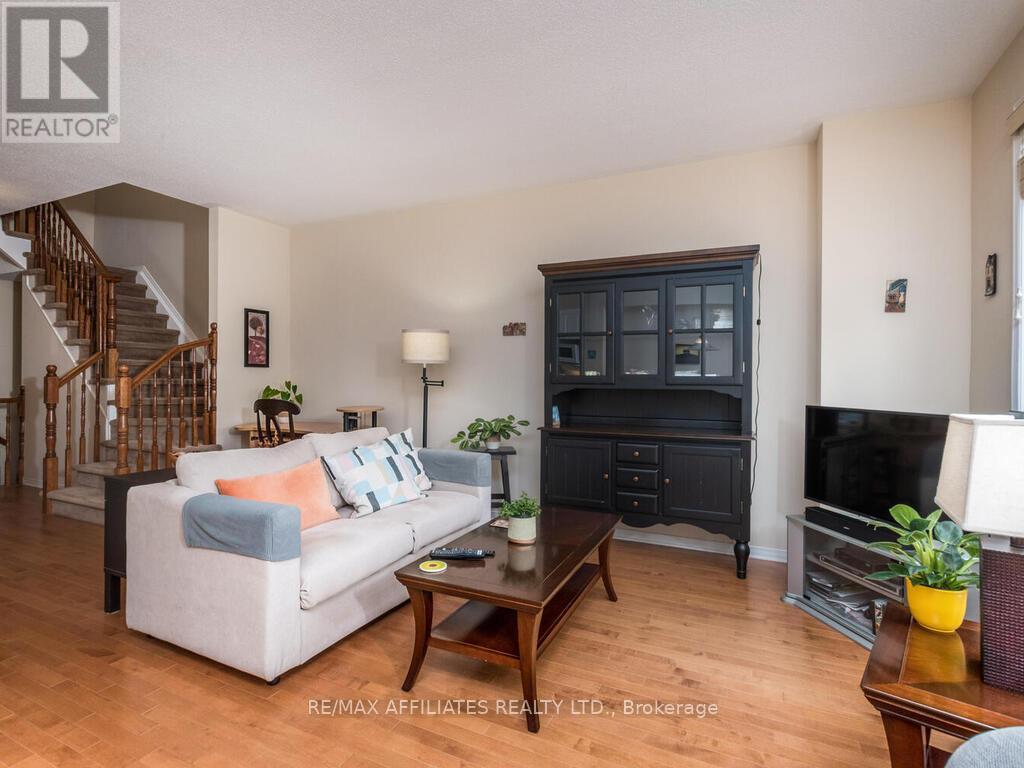 Comfortable living room with hardwood flooring!