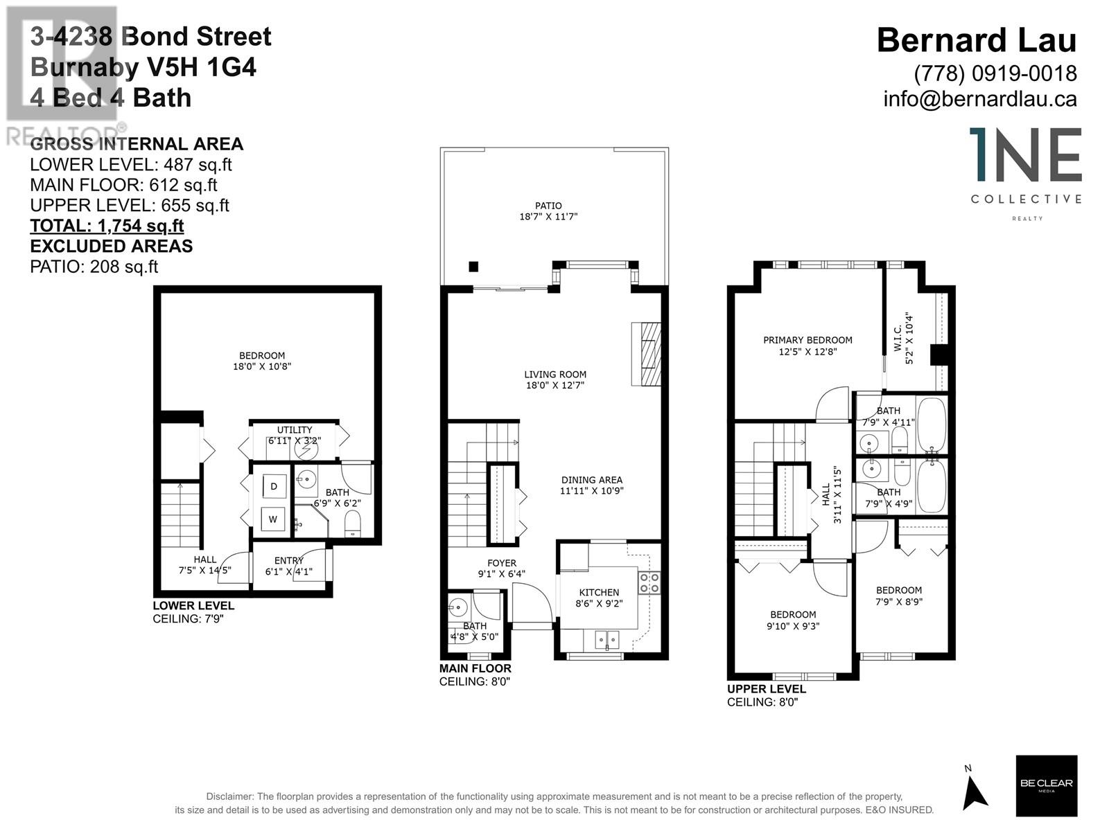 3 4238 BOND STREET, Burnaby
